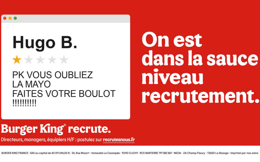 Burger King recrute activement en Île-de-France