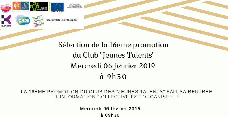 16e promotion du « Club des Jeunes Talents » de la Plaine Saint-Denis