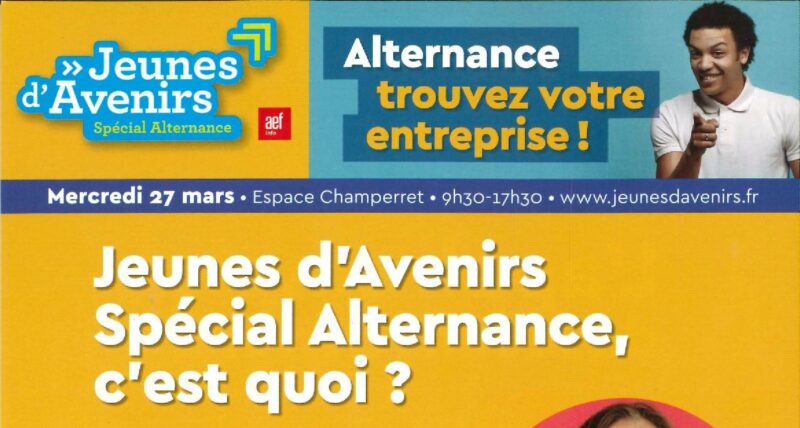 Jeunes d'Avenirs spécial alternance