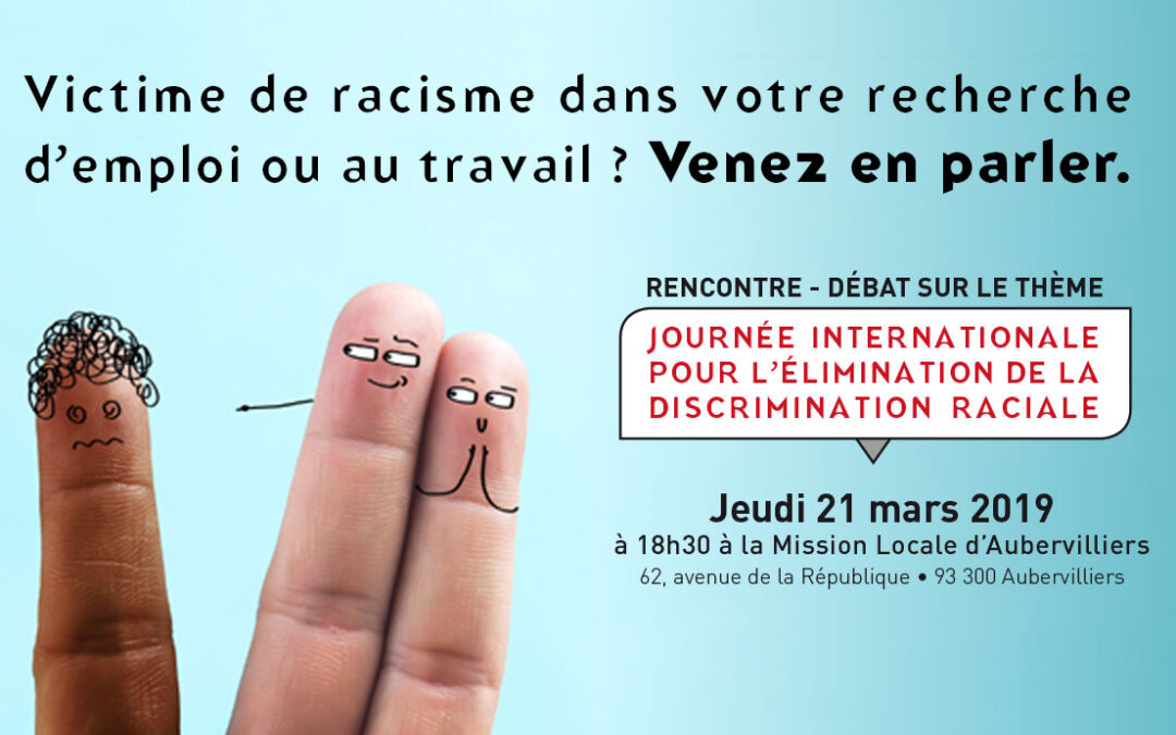 Lutte contre les discriminations : rencontre – débat à la mission locale le 21 mars