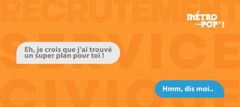 Rejoignez l'agence de communication « pour et par les jeunes » de Métropop'