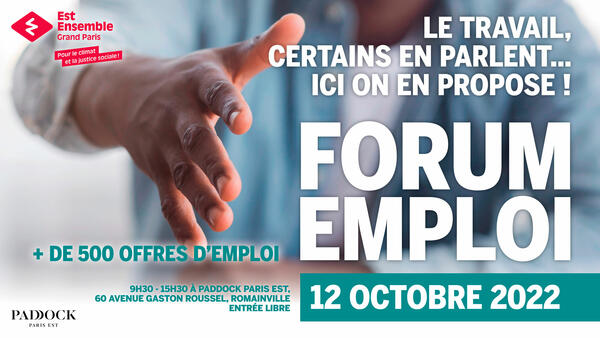 Forum emploi 2022 le 12 octobre à Romainville