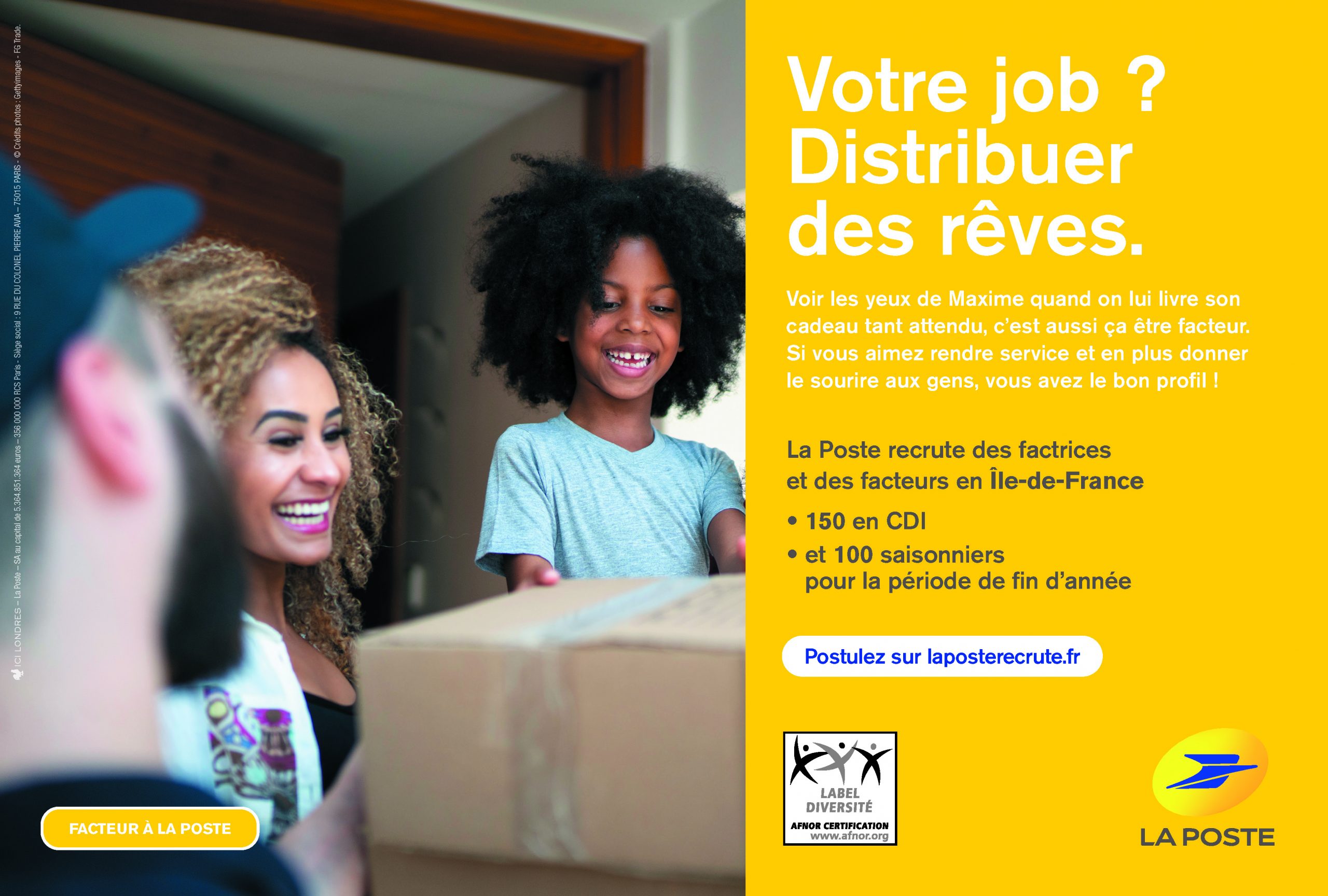 la poste recrute