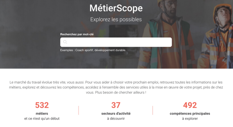 Découvrez MétierScope, la nouvelle plateforme des métiers et compétences