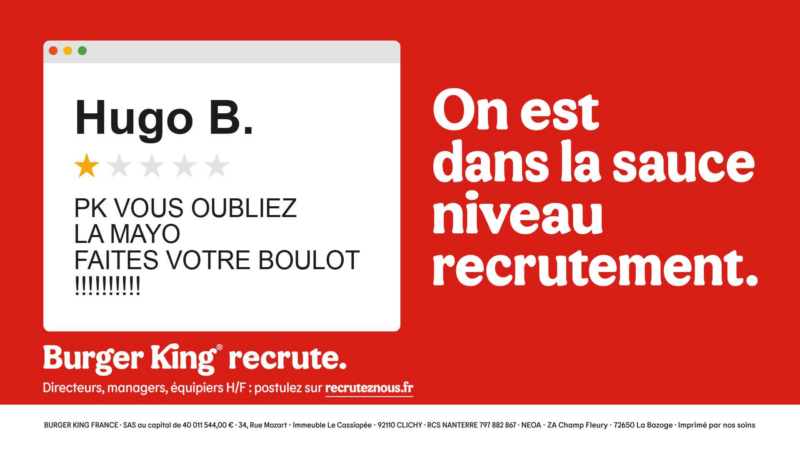 Burger King recrute activement en Île-de-France